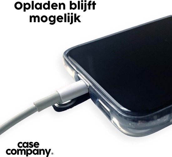 Case Company® - Hoesje met koord geschikt voor iPhone 16 hoesje met Koord - Mist pastel - Telefoonhoesje met Zwart Koord - Bescherming aan alle Kanten en Over de Schermrand