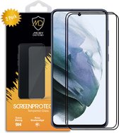 Lot de 2 Protecteurs d'écran d'écran pour Samsung Galaxy S21 FE - Écrans de veille en Glas MobyDefend - Rebords noirs - Protections d'écran - Plaques de verre Convient pour : Samsung Galaxy S21 FE
