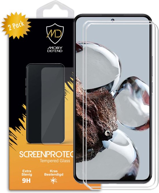 2-Pack Xiaomi 13T Pro Screenprotectors - MobyDefend Case-Friendly