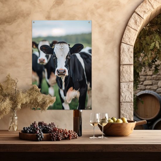 affiches transparentes - Affiches vache - Affiche de jardin Animal - Extérieur - Tableau de Jardin - Décoration de Jardin décoration murale affiche de jardin 100x150 cm
