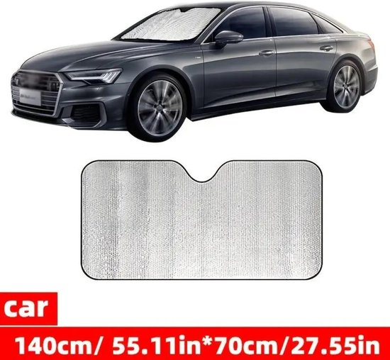 Nivard Freeze Couverture Voiture - Couverture Anti-Givre Voiture - Couverture de Glace - Couvre pare-brise Brise Antigel - Couverture de Pare-Brise-Couverture Anti-Glace - Couverture de Neige - Protection solaire - Pare-Soleil - 140 par 70