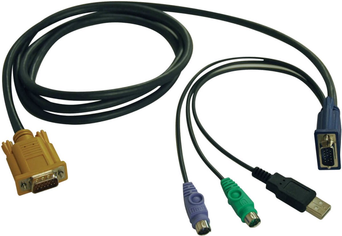 Tripp Lite P778-015 toetsenbord-video-muis (kvm) kabel Zwart 4,57 m