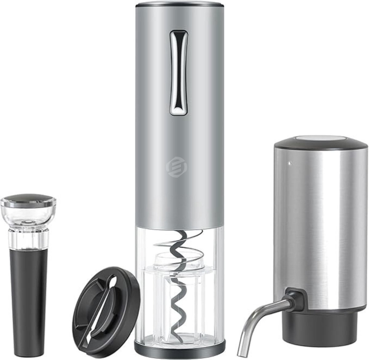 Equivera Elektrische Kurkentrekker Set - Automatische Wijnopener - Wijn Accessoires - Flessenopener - Cadeautip - Premium