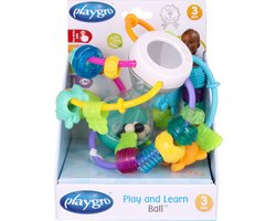 Playgro- Spelen en leren bal - Baby bal - Baby Speelgoed - Educatief baby speelgoed - Speelgoed Baby - Activity centre - Rammelaar - Activiteiten speelgoed - Cadeau - stimuleert ontwikkeling