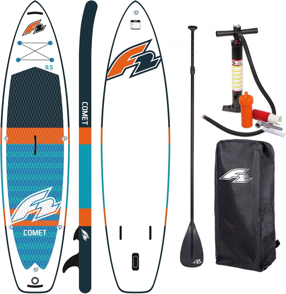 F2 Comet 10'5'' Blue opblaasbaar SUP board