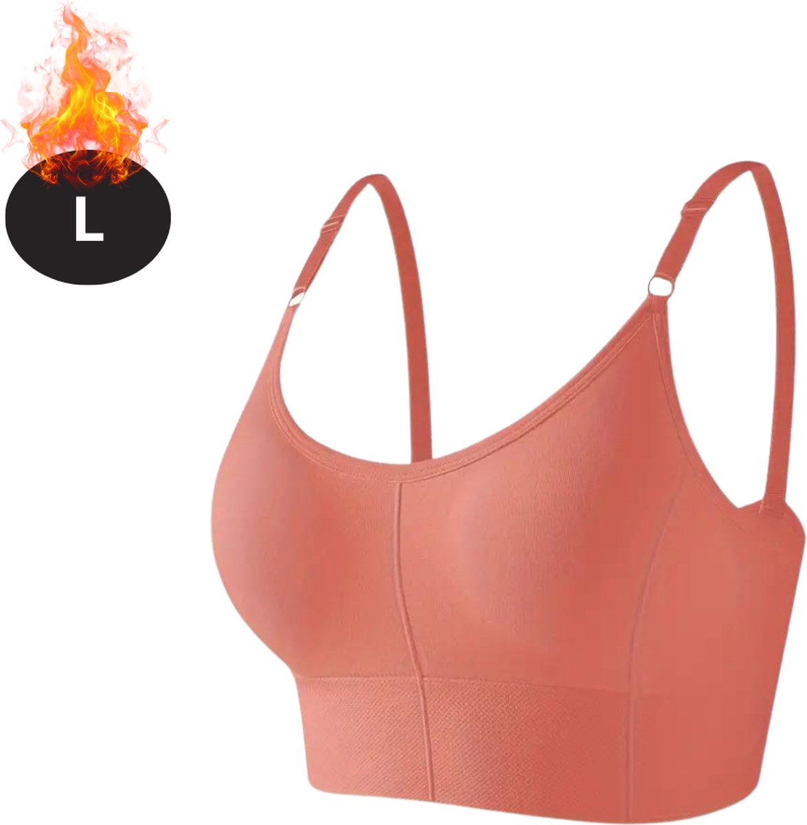 Nivard BH Zonder Beugel - Zonder Bandjes - Push-up Bh's - Comfort Beha - Gemengd - Rood
