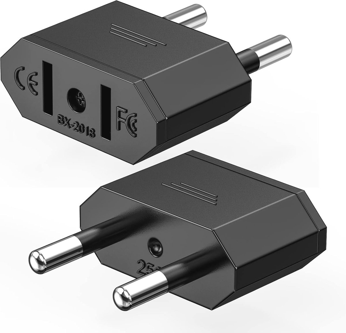 US naar EU adapter - Reisstekker voor apparaten met Amerikaanse voeding - Set van 2