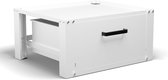Bodo® - Wasmachine Verhoger - Wasmachine Verhoger Met Opberglade - Wasmachine opbouwmeubel - Wasmachine Sokkel - Universeel - Wit