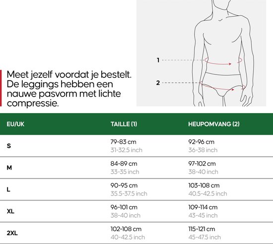 Pantalon de compression DANISH ENDURANCE - Homme - Couche de base pour l'entraînement - Set de 2 - Zwart et Grijs - L