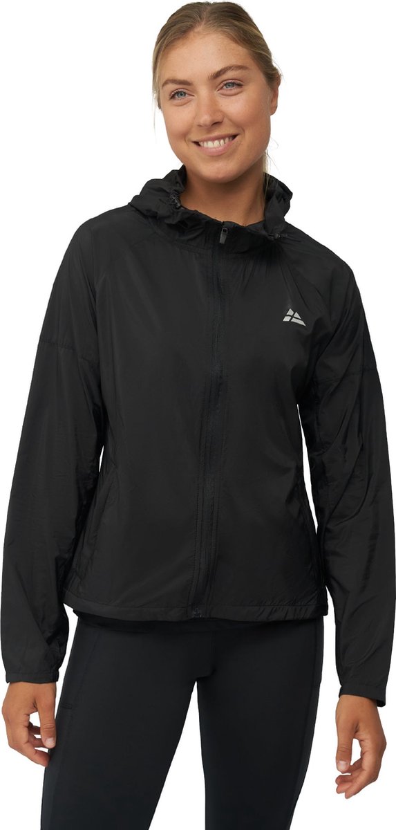 DANISH ENDURANCE Windjack - Outdoorjas - Lichtgewicht - Ademend - Dames - Zwart - Maat XS