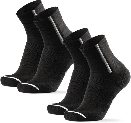 DANISH ENDURANCE merino wollen fietssokken – 2 paar – zwart – 43-47