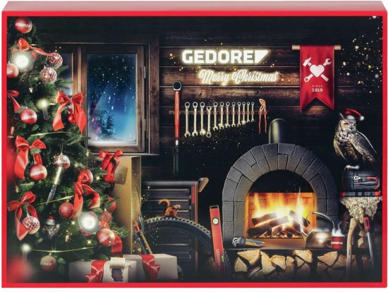 Gedore RODE adventskalender kerst 2024 33-delig