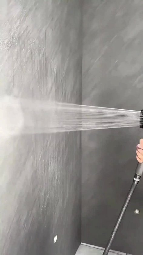 Hogedrukfilter Douchekop - 3 Modi Verstelbare Spray - Met Massageborstel - Regenkraan - Badkameraccessoires - Grijs