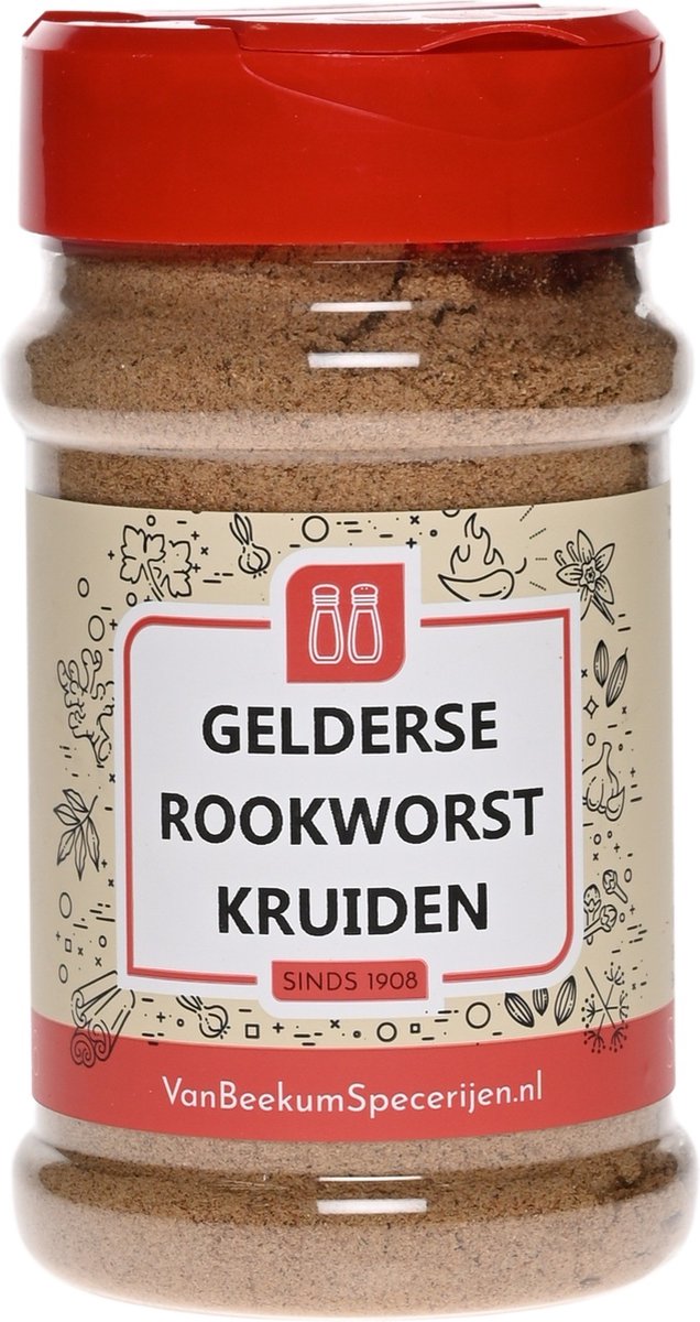 Goedkoopste Van Beekum Specerijen - Gelderse Rookworst Kruiden - Strooibus 150 Gram