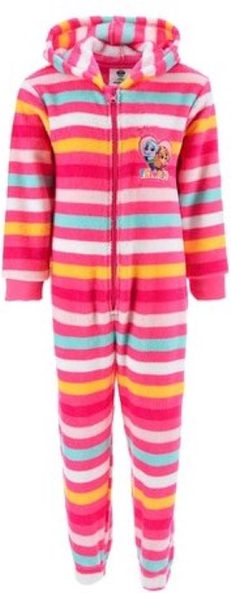 Paw Patrol - Onesie - Roze - Skye en Everest - Pyjama - Maat 104