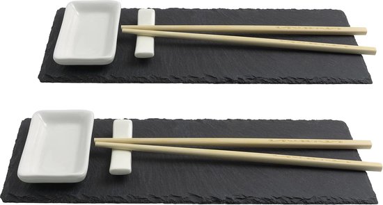 lachineuse - Keizerlijk Rijstservies - Voor 2 Personen - Porselein - Met Kommen, Borden, Lepels & Stokjes - Traditioneel Chinees Rood - Servies Kommen Soep - Cadeau Azië China