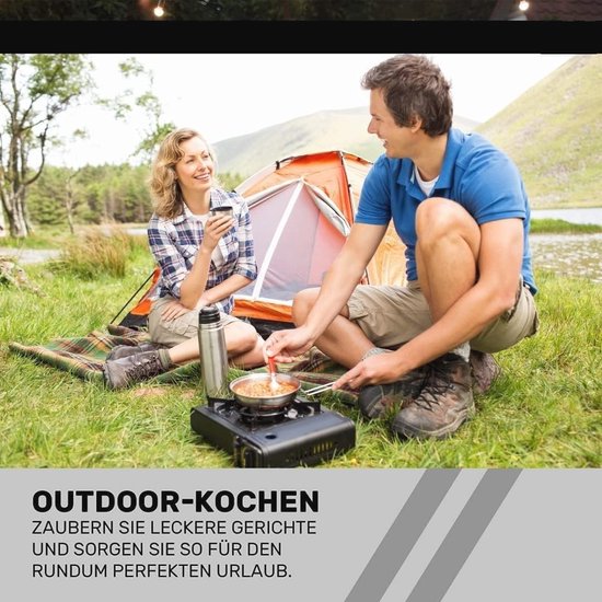 Camping gasfornuis 1-pits met 4 gaspatronen en 2,5 kW vermogen van Camping — afbeelding 5