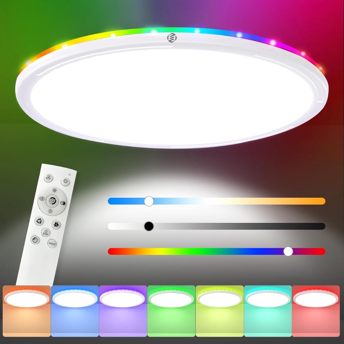 Equivera Plafonaire Lamp - Lamp - Plafond Lamp - Plafonnaire Lamp - Plafondlamp Wit