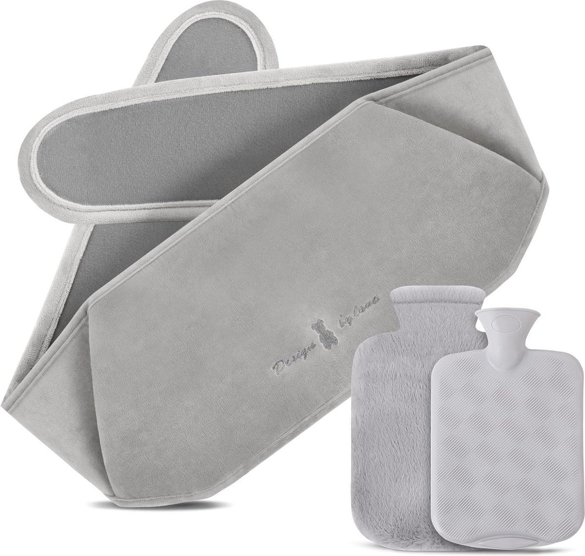 Warmwaterkruik met Tailleband - 3-in-1 Warmwaterfles voor Pijnverlichting en Comfort