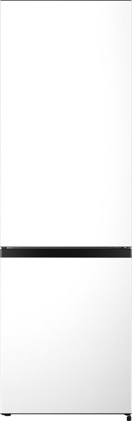Helvetia koel-vriescombinatie 268L energiezuinig E, stil 39dB, vriezer onder, LED, wit, vrijstaand, 180×55 cm