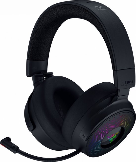 Razer Kraken Gaming-Headset: Leichter Aluminiumrahmen, einziehbares geräuschisolierendes Mikrofon, für PC, PS4, PS5, Switch, Xbox One, Xbox Series X & S, Handy, 3,5 mm Klinkenstecker, Quecksilberweiß