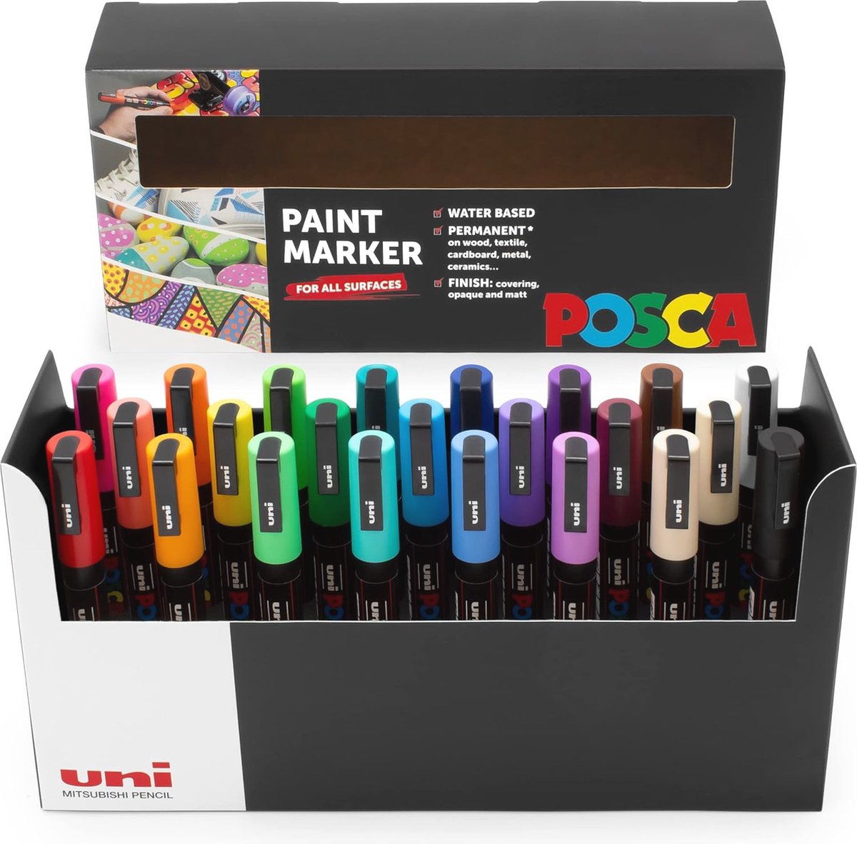Schilder Marker Set van 23 Kleuren - 0.9-1.3mm