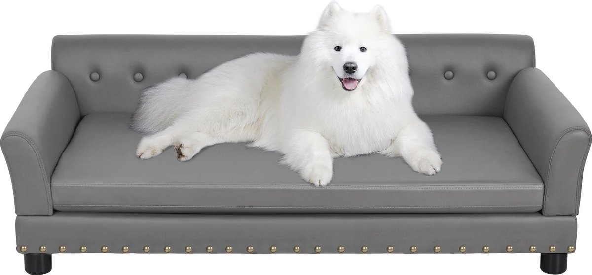 Mygroot - Moderne Hondenbank - Bingopaw - Rechthoek Huisdier bed - Voor Middelgrote - En Grote Honden - Duurzame Verhoogde Hondenbank - Comfortabele Hondenbank,
