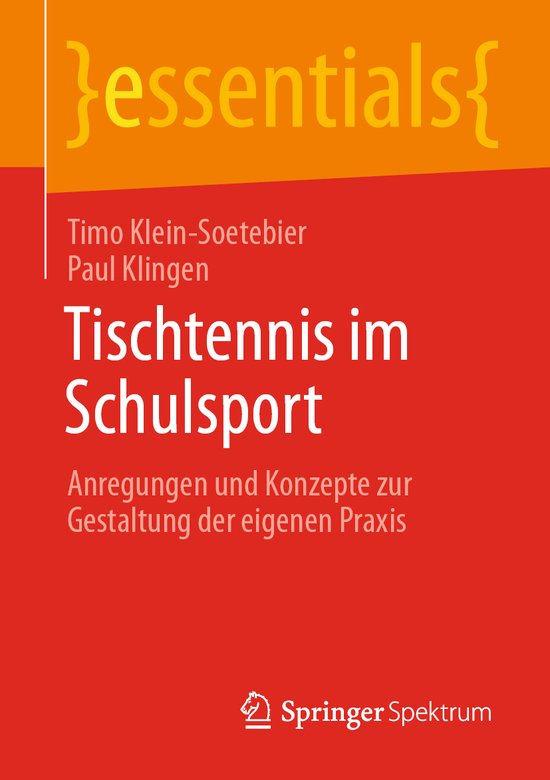 essentials- Tischtennis im Schulsport - cover