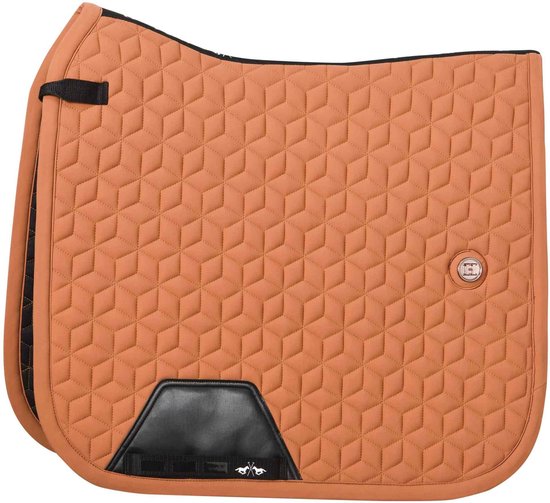 Tapis de selle oranges pour l'équitation