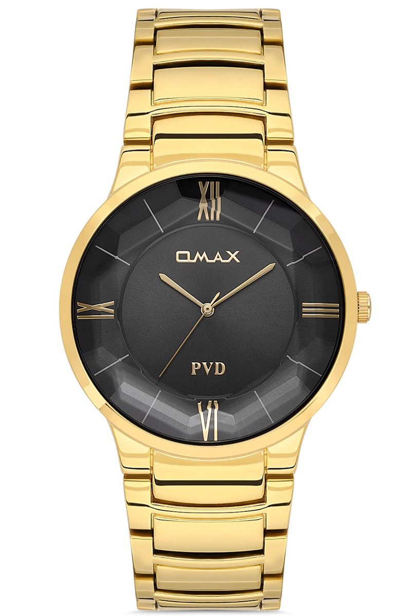 OMAX 00NSC005Q002 Quartz Horloge - Heren - Edelstaal - Waterdicht