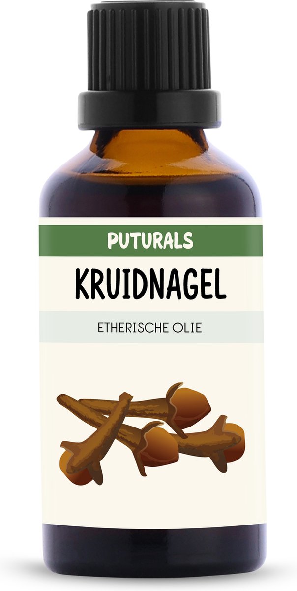 Goedkoopste Puturals Kruidnagelolie 100 Biologisch - 50ml - Puur en Vegan - Kruidnagel Etherische Olie voor Huid, Haar en Aromatherapie