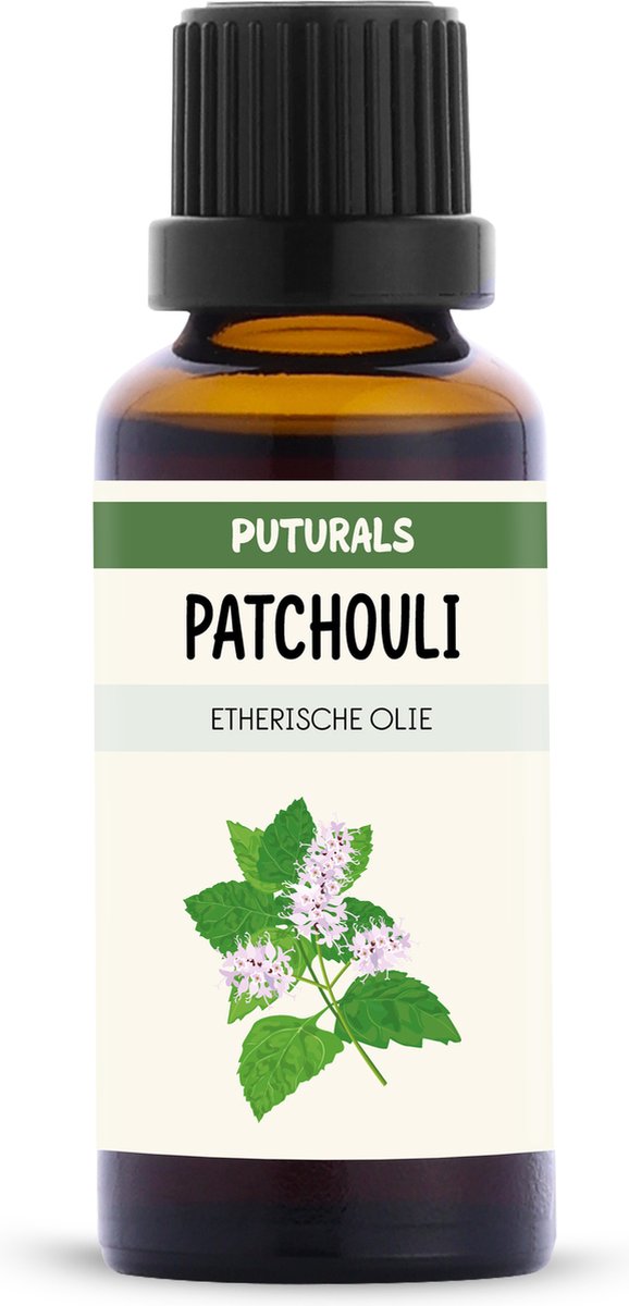 Goedkoopste Puturals Patchouli Olie 100 Biologisch - 30ml - Puur en Vegan - Patchouli Etherische Olie voor Huid, Haar en Gezicht