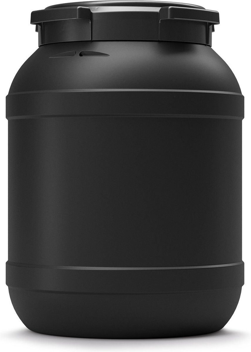 26 liter Voerton - Zwart - UN-gecertificeerd - Lucht en water dicht