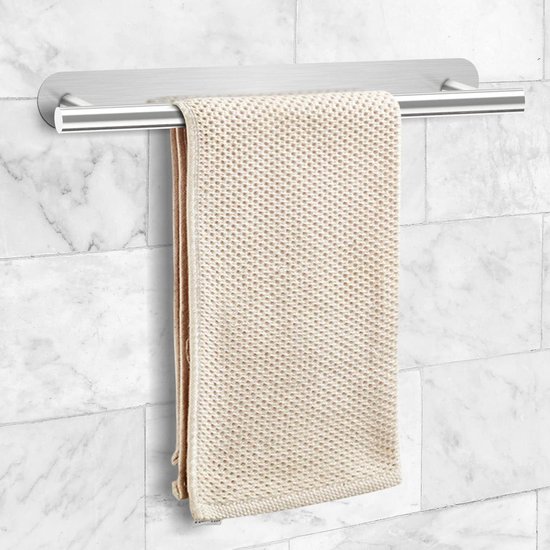FORS Handdoekrek Handdoekhouder Zwart Handdoekstangen 60cm Badkamer