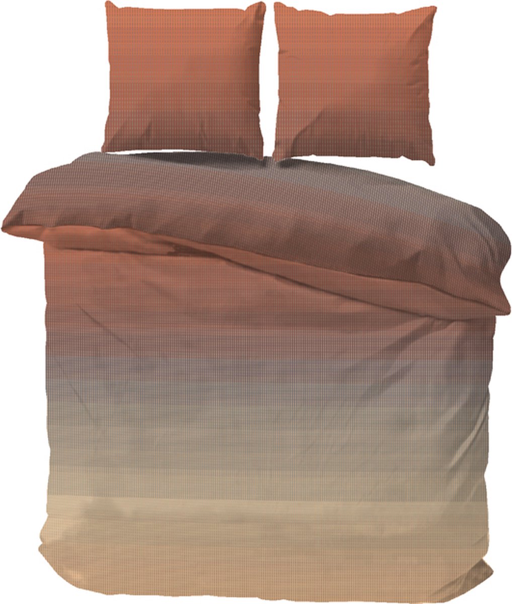 iSleep Dekbedovertrek Marijke - Litsjumeaux XL - 260x200/220 cm - Oranje