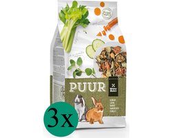 Puur Witte Molen - Konijn - Voordeelverpakking - 3x 2kg