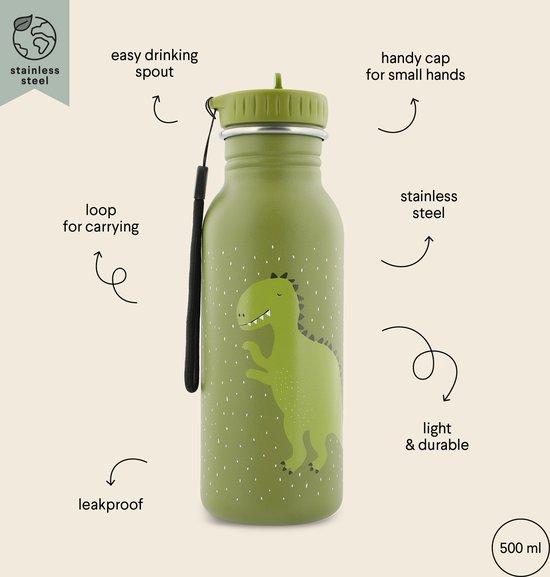 Edelstahl Lunchbox Für Kinder - Dino Design 17x13x6cm