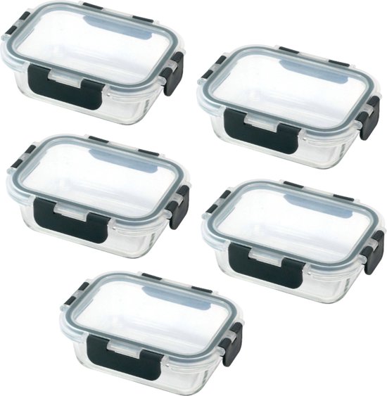 Meal Prep Bakjes Glas - PFAS BPA vrij - 10 Stuks nodig