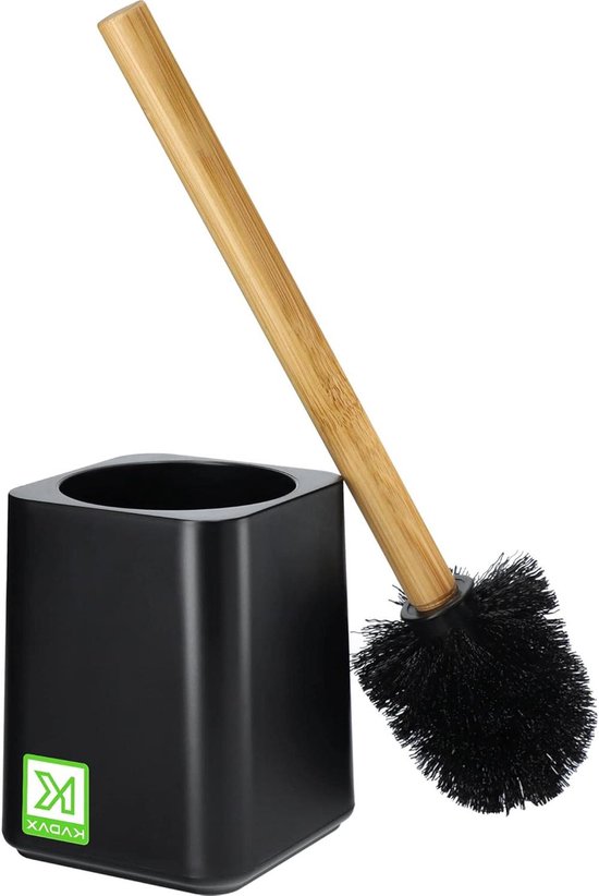 Lucy's Living Luxe RVS toiletborstel met Hygiënische houder - ø10 x H44 cm - één