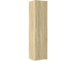 vidaXL - Hoge - kast - 50x42,5x185 - cm - bewerkt - hout - sonoma - eikenkleurig