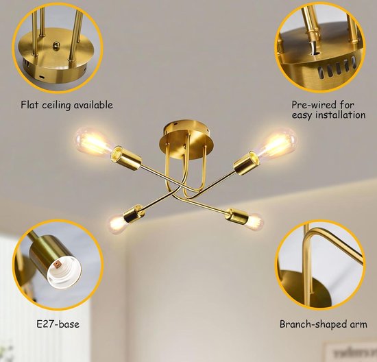 Vntage hanglamp E27, kroonluchter, retro, ndustrële hanglamp, natuurljk bamboe, geweven, n