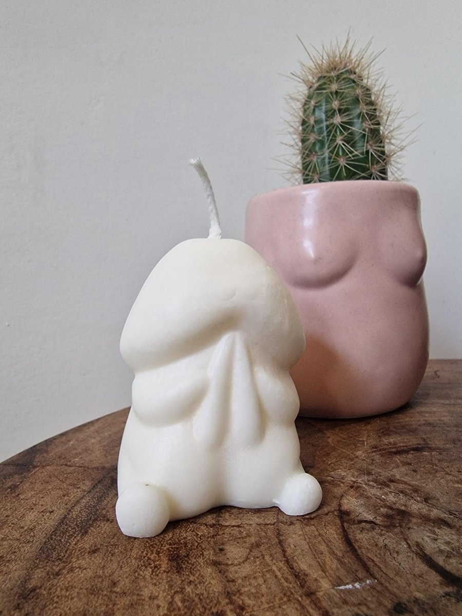 Micro Penis Kaars - Piemel Kaars - Mini Penis - Kaars in de vorm van een Penis - Vegan - 7 cm
