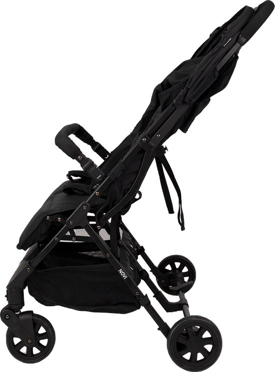 Novi Baby® Foss Go Duobuggy - All Black - Geschikt tot 15 kg per zitje - Compact opvouwbaar van Novi Baby® — afbeelding 4