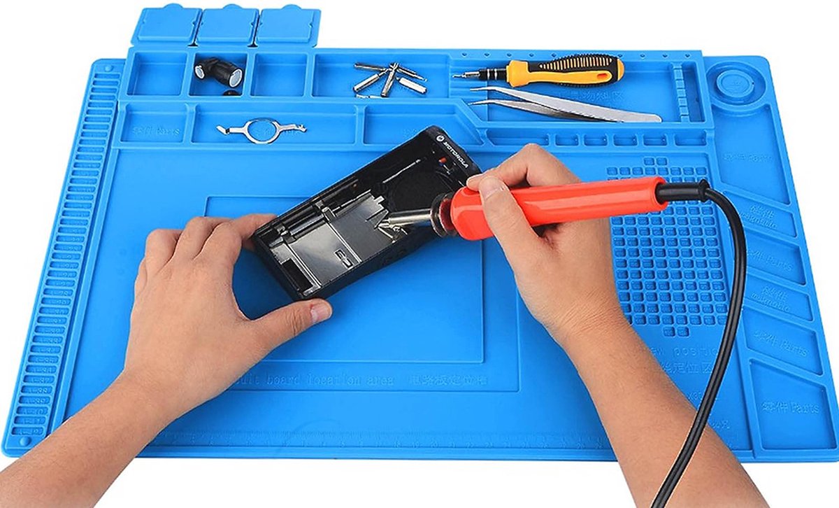 Soldeermat, silicone, 500 graden Celsius, hittebestendig