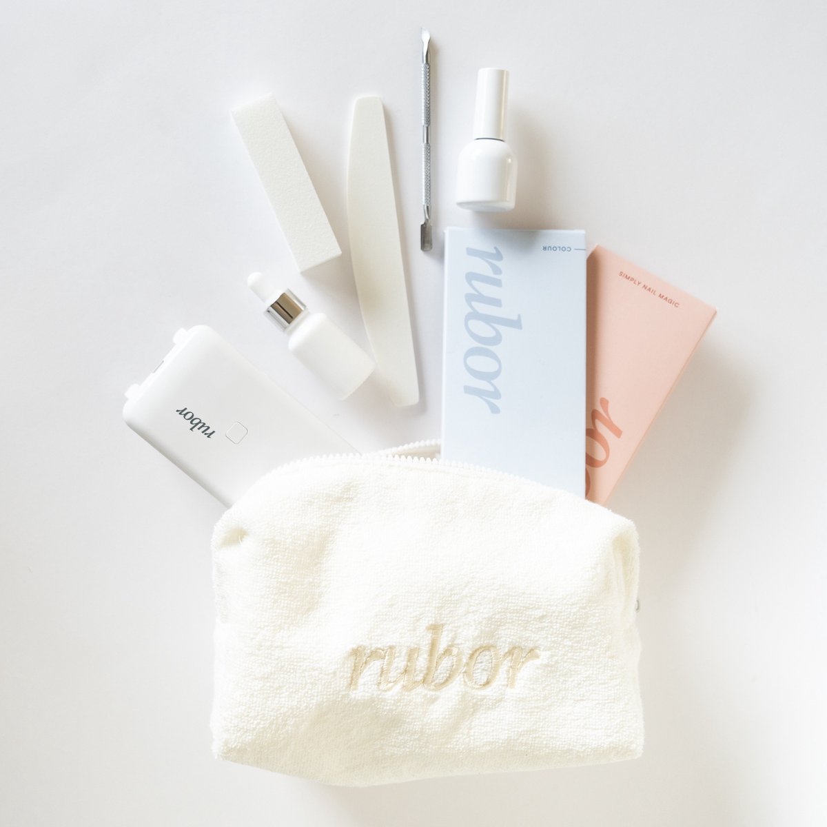 Rubor gel nagel sticker- starterset french manicure en pedicure - gellak nagellak - manicure - gelnagellak - gel voor thuis - blijft tot 3 weken
