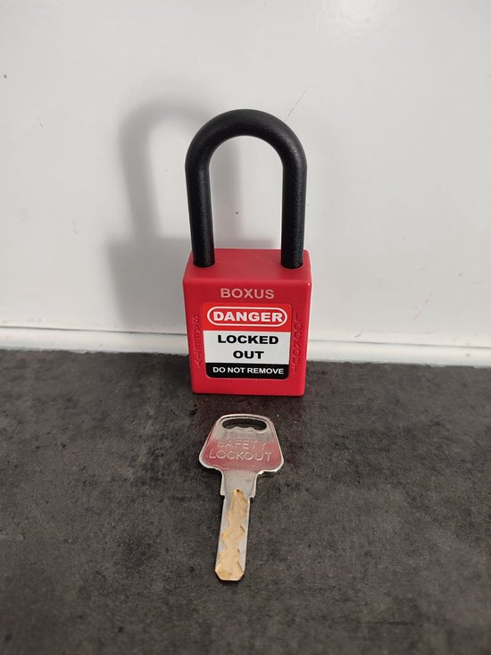 Hangslot Voor Stekkers Lockout Box, 100‑220V Vergrendelingsapparaat Voor Elektrische Stekkers Met 38 Mm Hangslotsleutel Voor Industriële Chemische Elektrische Stroom Veiligheidsslot Voor Elektrische Apparaten