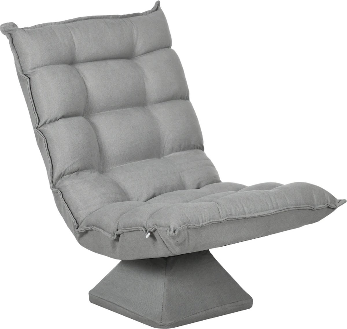 Fauteuil - Relaxzetel - Relaxstoel - Relaxfauteuil - Stoel - Voor één Persoon - Lichtgrijs