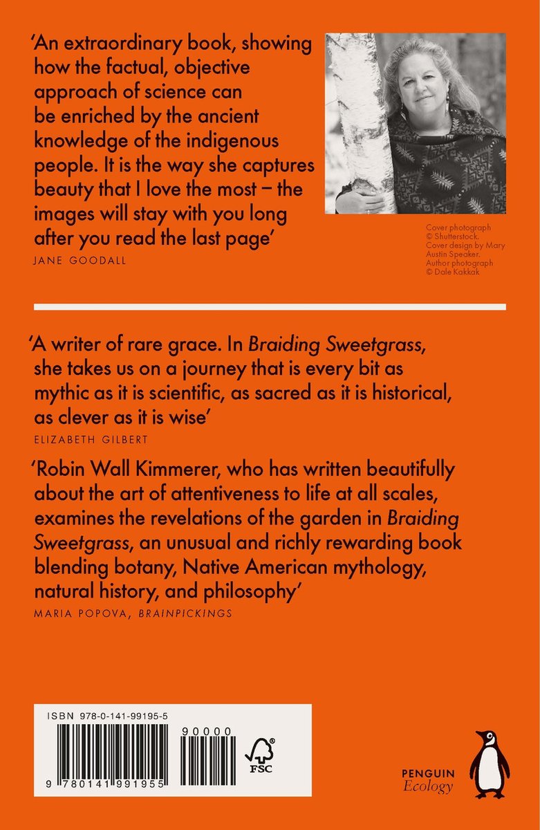 Braiding Sweetgrass - back cover