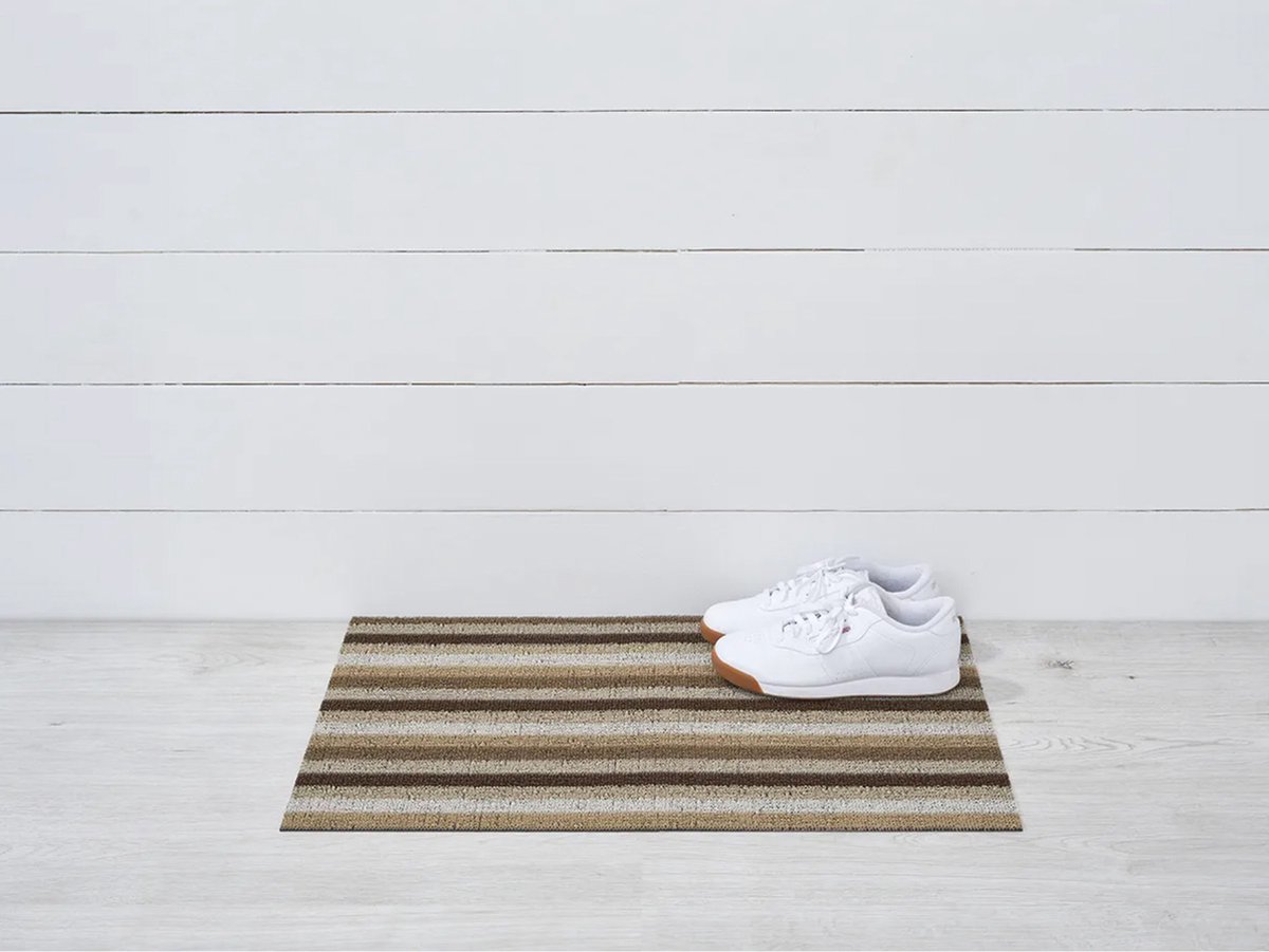 Chilewich Deurmat-Even-Stripe-Mocha-46x71-cm