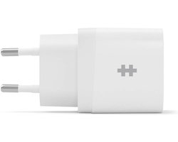 Hyper HyperJuice 2-poorts Oplader (20W) – 1 x USB-C PD max. 20W – 1x USB-A max. 18W – Ondersteunt PD 3.0, QC 3.0, en PPS - Wit